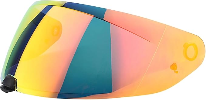 Helmet Visor Replacement Face Shield for HJ-31 i70/i10 Shield Visor Wind Shield Helmet Lens (Revo Deep Red)