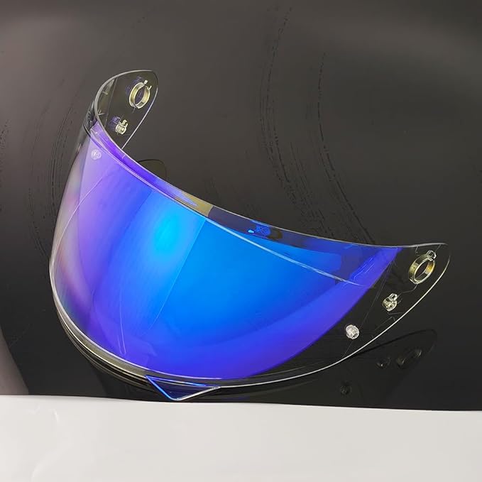 HJ-34P Helmet Visor Replacement for HJC C10.Motorcycle Helmet Shield UV Protection Compatible with HJC C10 (Revo Clear Blue)