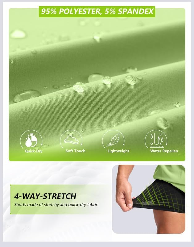 Bikewa Men's Mountain Bike Shorts 4D Padded Baggy Bicycle Biking Riding Lightweight Cycling Shorts with Zipper Pockets