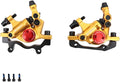 DJC Bike Brake Caliper 2 Pistons Cable Actuated MTB Hydraulic Brake Line Pulling with 160mm Rotor Disc Mountain Bike HB100