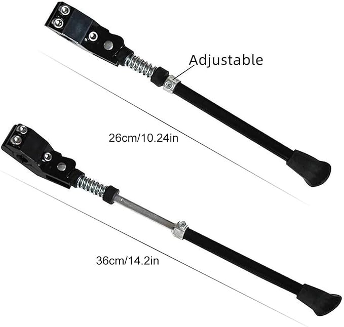 Bike Kickstand 2 PCS Adjustable Bicycle Kickstand Aluminum Alloy Bike Parking Rack Mountain Support for Bicycle