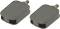 Alta Flat Square Platform Barefoot Surface Style Bicycle Pedals in Black, Multiple Sizes