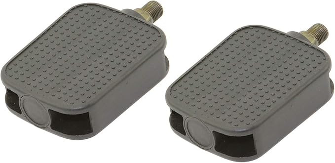 Alta Flat Square Platform Barefoot Surface Style Bicycle Pedals in Black, Multiple Sizes