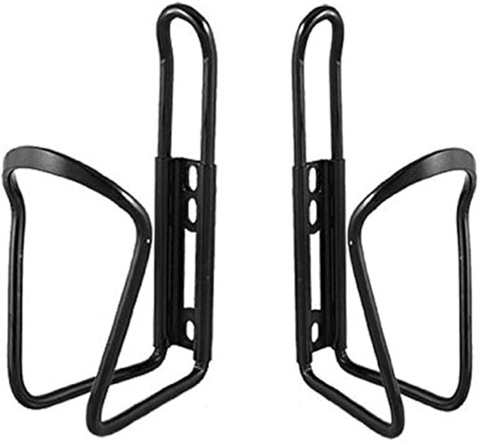GCA 2 Pack Aluminium Water Bottle Rack Holder Bracket for Bike Bicycle (Black)