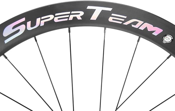 Superteam Carbon Disc Brake Wheelset 700c 50/25mm Paint-Free Wheel Tubeless Road Bike