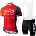 Cycling Jersey Men Set Bib Shorts Set Summer Mountain Bike Bicycle Suit Anti-UV Bicycle Team Racing Uniform Clothes