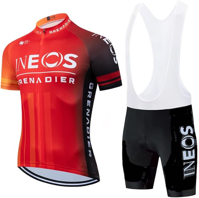 Cycling Jersey Men Set Bib Shorts Set Summer Mountain Bike Bicycle Suit Anti-UV Bicycle Team Racing Uniform Clothes
