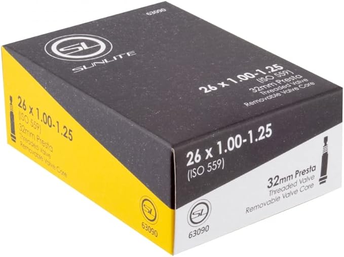 Sunlite Standard Presta Valve Bicycle Tubes