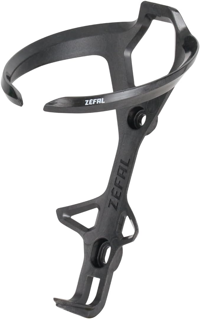 Zefal Pulse L2 Carbon Bottle Cage – Black – Ultralight 18 g Injected Carbon Fiber Design with Top-Load Access, Universal 72–76 mm Fit, 7075 T6 Aluminum Screws Included