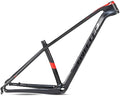 Carbon Mountain Bike Frame 27.5er 29er Hardtail Bike Frame 15''/17''/19'' Lightweighting Disc Brake Frame QR 135MM Internal Routing(Black Red,15'')