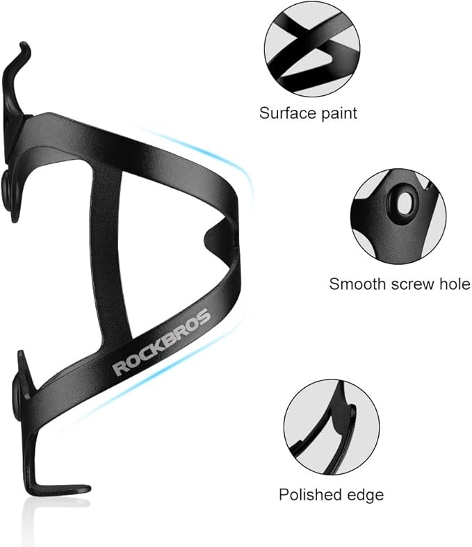 ROCKBROS Bike Water Bottle Cages Bicycle Water Bottle Holder Lightweight Aluminum Alloy Bike Bottle Bracket for Road and Mountain Bike-2Pack