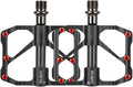Mountain Bike Pedals, Aluminum Bicycle Platform 9/16'' Spindle Pedal Sealed 3 Bearing Pedals Bike Carbon Road Bike Pedals Lightweight Platform Pedals for BMX MTB Bike