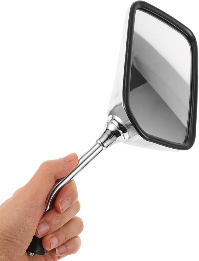 PRETYZOOM Adjustable Motorcycle Side Mirrors 10mm Convex Rear View Bike Mirrors Handlebar Mount Universal for Motorcycles Scooters and Atvs