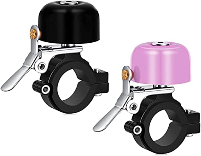 Greallthy Bike Bell Classic Brass Bicycle Bell,Bike Bells for Adults Kids, Loud Retro Bell for Road & Mountain Bikes, Universal Handlebar Fit