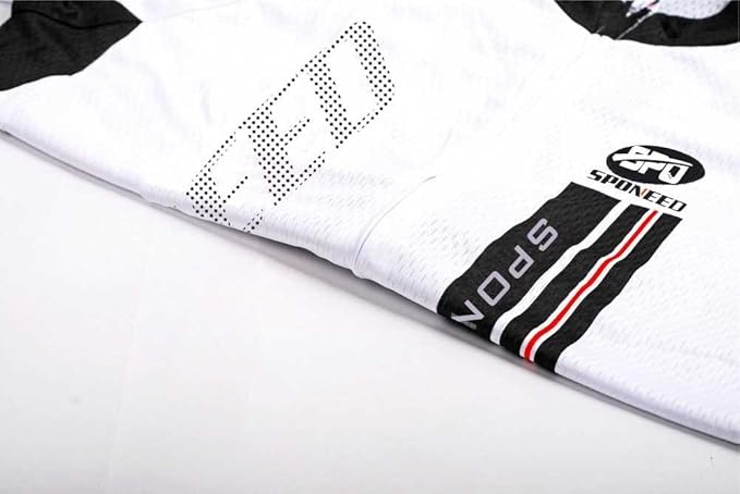 sponeed Men's Bicycle Shirts Long Sleeve Biker Jerseys Full Zipper Winter Cycling Gear Breathable