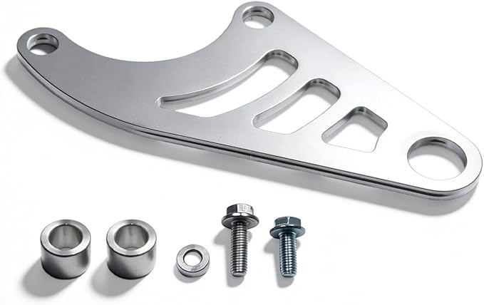 Mini Bike Hydraulic Brake Bracket for Coleman CT100U 98cc 3.0HP Minibike Powersport Rear Brake Caliper Mount Replacement Parts Silver