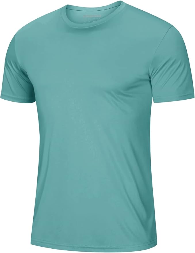 MAGCOMSEN Men's Short Sleeve UPF 50+ T-Shirt Quick Dry Workout Athletic Running Swim Tops Tee Rash Guard Performance Shirts