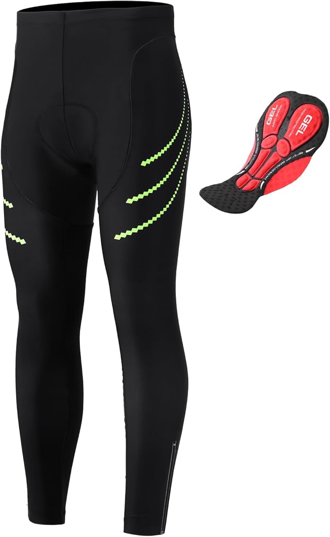Men's Cycling Shorts, Padded Bicycle Riding Pants Bike Shorts Biking Clothes Cycle Wear Tights