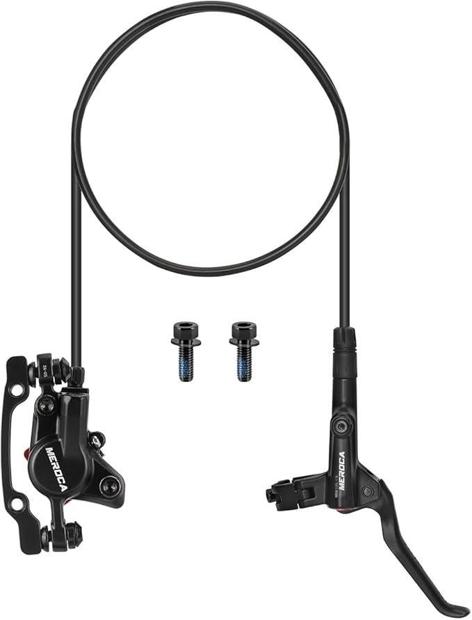 MEROCA M800 Mountain Bike Hydraulic Disc Brakes Hydraulic Bike Brakes Front 800mm and Rear 1400mm with PM Adapter for 160mm Rotor