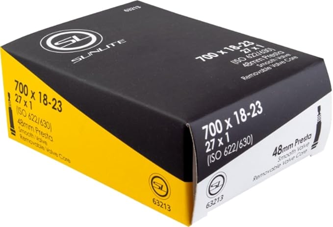 Sunlite Standard Presta Valve Bicycle Tubes