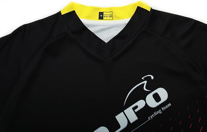 JPOJPO Men's Mountain Bike Jersey Long Sleeve MTB Off-Road Racing Downhill Motocross Shirts Quick Dry&Moisture-Wicking Tops
