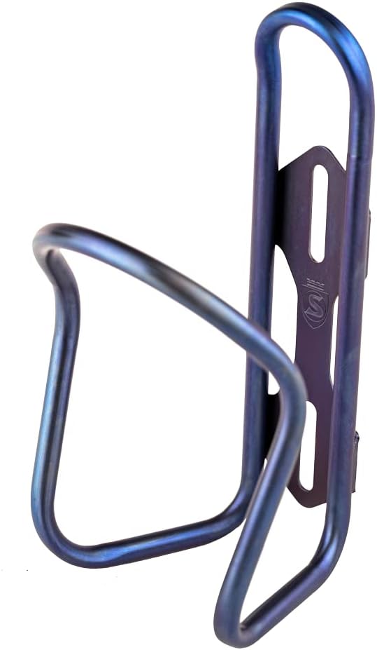 SILCA Sicuro Titanium Water Bottle cage | Cages for Bike with 21mm Fore/AFT Adjustment | Lighter Than Steel and Stronger Than Carbon and Alloy 30g | Hand Bent and Laser Welded in Indiana | USA Made
