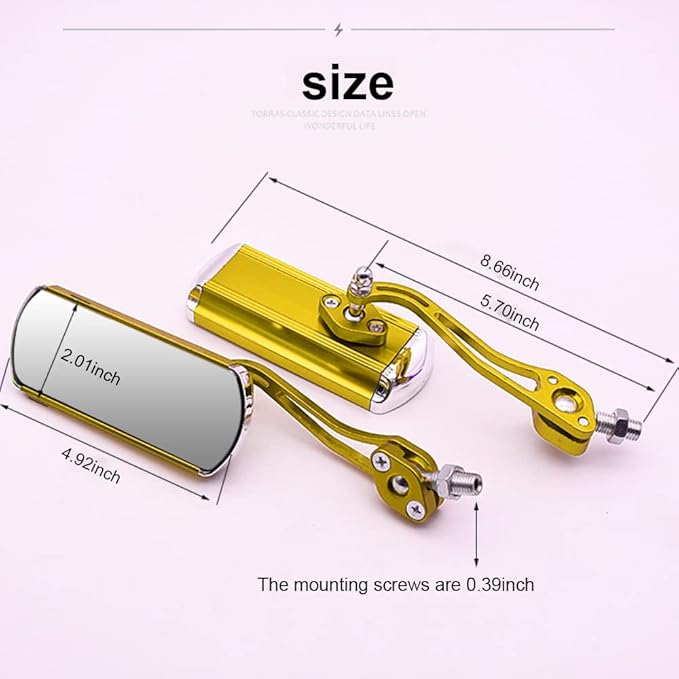 Bike Mirrors, 3.6ft 5-Digit Combination Secure Anti-Theft Chain Lock, Bike Locks with 0.23inch Thick Chain, for Motorcycle, Fence