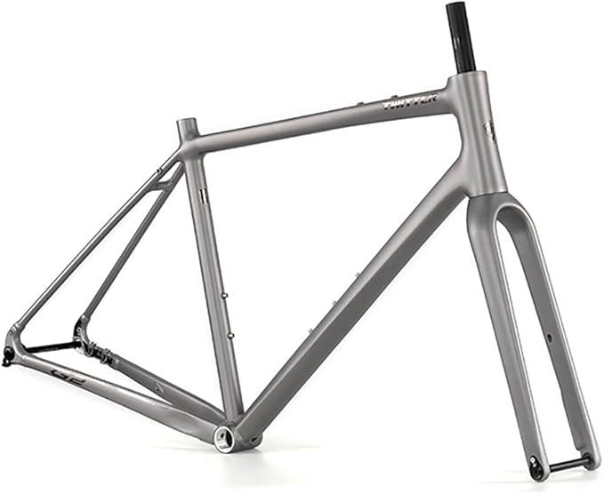 700C Road Bike Frameset with Carbon Fibre Fork 45cm 48cm 51cm 54cm Aluminum Alloy Gravel Bike Frame Disc Brake Thru Axle 12x100mm/12x142mm