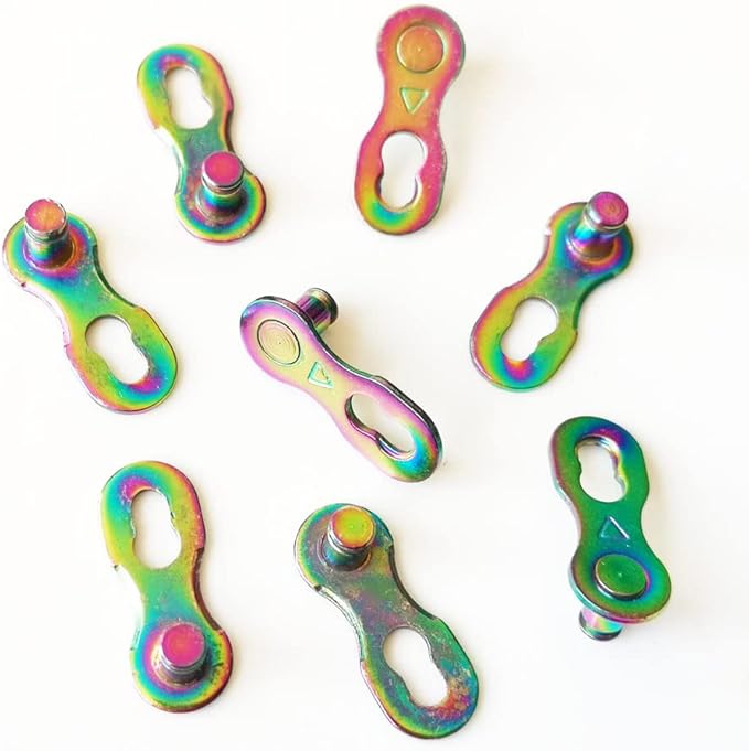 4 Pairs Bicycle Missing Link 1/6/7/8/9/10/11/12 Speed Chain Reusable Steel Bike Chain Link