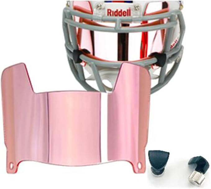 Mini Football Helmet Visor Clear with Clips Universal Fit for Collectors and Display