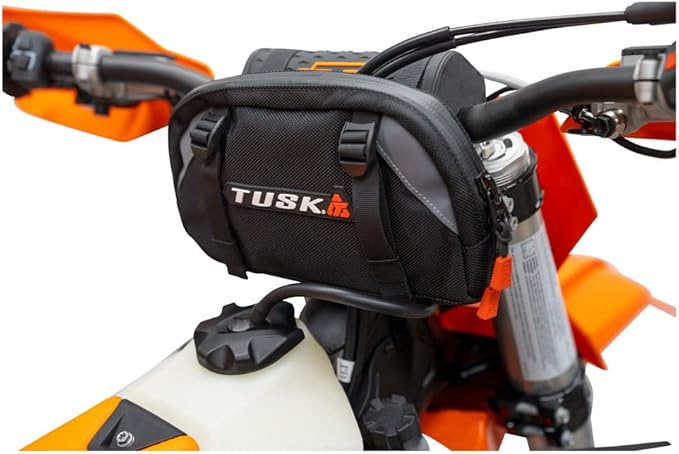 TUSK Handlebar Bag Dirt Bike/Adventure/Snow Bike/ATV/Compatible with SURRON SUR-RON/eBike/MTB/ 2.3L Capacity