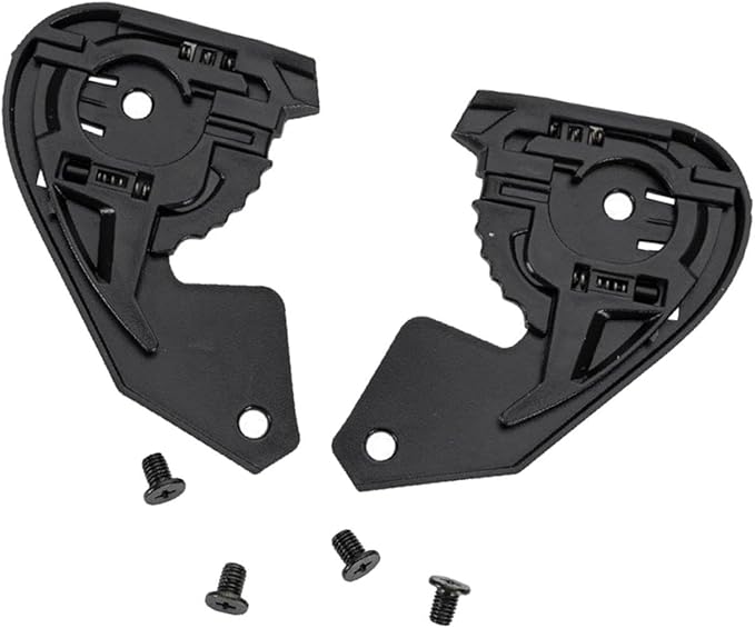 1 Piece FJMQHU Helmet Base Plate Replacement, Black PP Material Motorbike Helmet Visors Base for Stable Lens Fixing