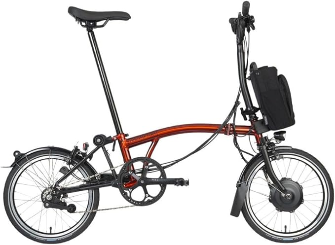 Brompton Electric Folding Bike for Adults C Line 4-Speed | Compact, Lightweight, Pedal-Assist Commuter E-Bike