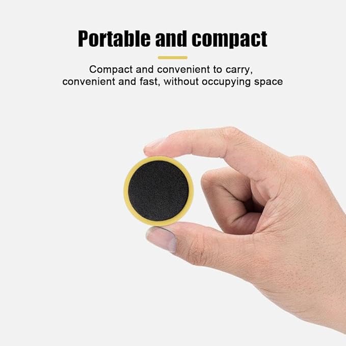 BWESOO 20 Pcs Black Bike Tire Patch Kit,Glueless Bike Repair Patch, Round for Bicycle Tube Patches,Bike Inner Tube Repair Kit,Bike Tire Repair Kits for Road and Mountain Bikes