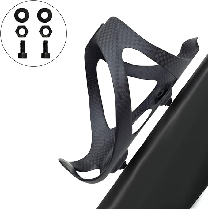 RXL SL Bike Carbon Water Bottle Cage Ultralight Full Bike Water Botttle Holder for Bicycle Water Bottle Holder Bike Bottle cage for Road Bike 3K Matte Carbon Bottle cage for Road Bike