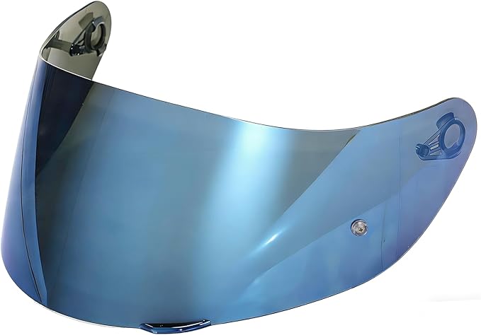 Motorcycle Helmet Visor for AGV K1 K1S K3SV K5 K5S, Anti-Scratch UV Protected Full Face Shield, High-Definition Tinted Mirror PC Lens, Day Riding (Blue)