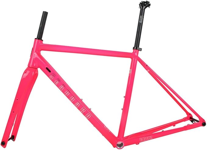 Gravel Road Bike Frameset 700C Aluminum Alloy Disc Brake Frame 44/47/50/53/56cm Carbon Fiber Fork Thru-Axle F100*12mm R142*12mm Internal Routing