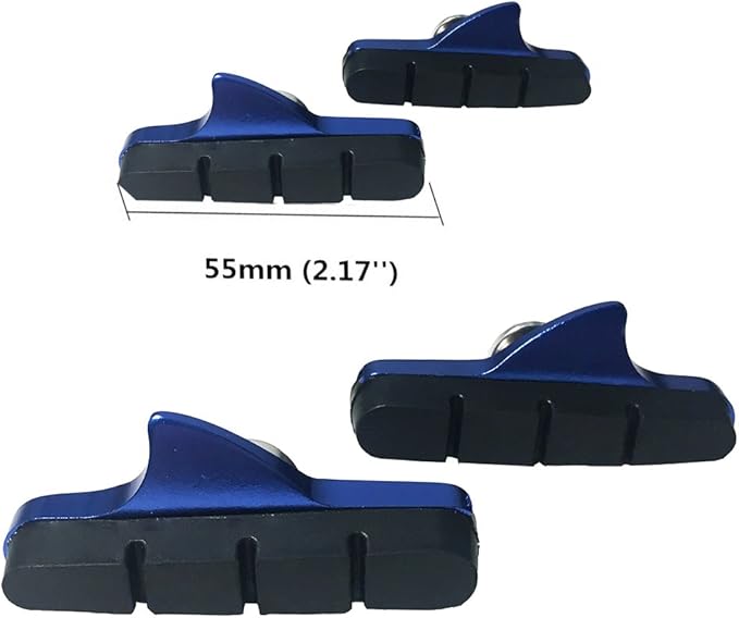4PCS Premium Bike Brake Pads, Professional Mountain Bicycle V-Brake Pads, Bike Brake Blocks Kit