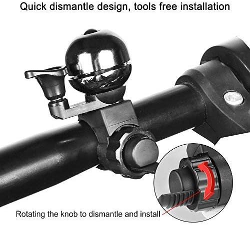 Accmor Classic Bike Bell, Adjustable Bicycle Bell Fits Any Bike Handlebar, Universal Bike Bell Loud Crisp Clear Sound Bike Bell for Adults Kids Bike