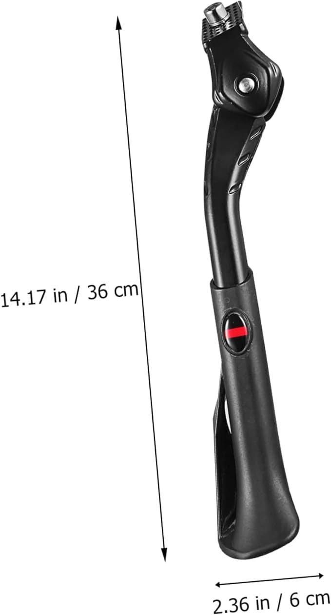 Adjustable Aluminum Alloy Bike Kickstand Length Adjustable Bicycle Side Support for Mountain and Road Bikes Sturdy Parking Rack for Cycling Enthusiasts