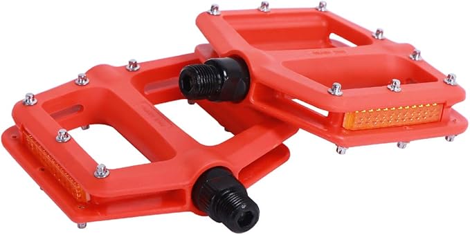 DRBIKE Mountain Bike Pedals MTB Pedals 9/16" Sealed Bearing Lightweight Nylon Bicycle Flat Platform Pedals for MTB BMX Road Bike Kids Bike Replacement Pedal