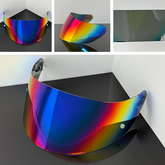 Helmet Visor Replacement,Motorcycle Helmet Face Shield for ILM 902,902L,902BT (Revo Gradient Blue-Day Use Only)