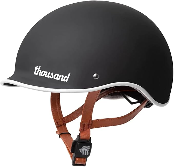 Thousand Heritage 1.0 Adult Bike Helmet; The Original Low Profile Retro Commuter Cycling Helmet Safety Certified for Bicycle Skateboard Skating Roller Skates; for Men & Women