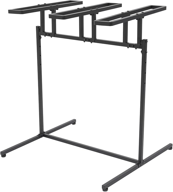 3/5 Bikes Stand Rack Adjustable Bike Storage Rack, Bikes Floor Stand, Bicycle Parking Rack, Bicycle Stand for Garage, Indoor, Outdoor, Max Tire Width 2.4in (For 3 Bikes)
