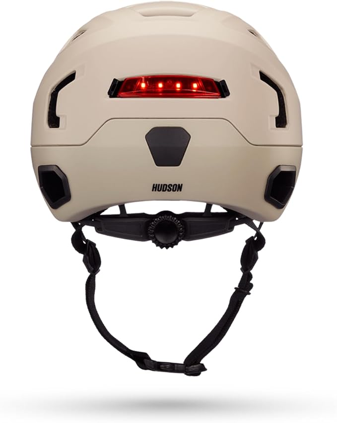 Bern Hudson MIPS Adult Bike Helmet with Rotational Impact Safety, up to 27 MPH│Adjustable│Safety Light Included│For Bikes, E Scooters, E Bikes +│Fully Certified