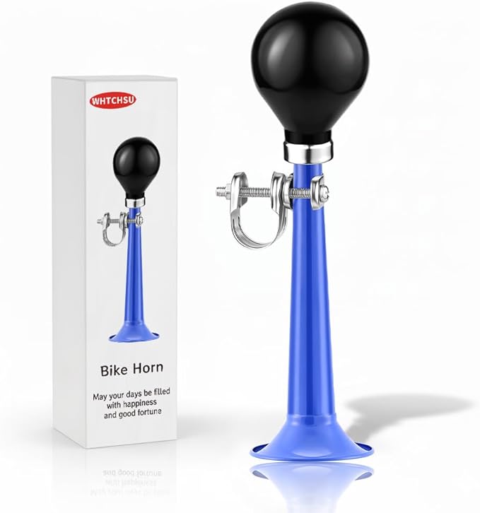 Bike Horn for Adults Classic Horn Metal Squeeze Clown Horn, Fits All Bicycle Handle Bar, Loud Sounds