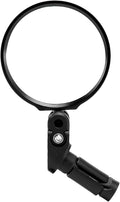 ROCKBROS Handlebar Bike Mirror, 360°Adjustable Safety Bicycle Rear View Mirror, Scratch Resistant Glass Lens Mirror(Short)