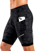 Bikewa Men's Cycling Shorts 7" 4D Padded Bike Shorts for Men Road Biking Bicycle Riding Cycle Biker Phone Pockets