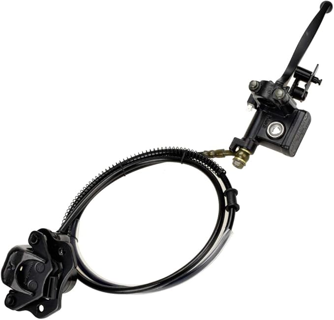 HIAORS Left Hand Hydraulic Disc Brake Master Cylinder Caliper Compatible with Taotao Sunl Roketa Nst 50cc 70cc 90cc 110cc 125cc Peace Eagle Cool Sports Mini Bike ATV Quad 4 Wheeler Parts