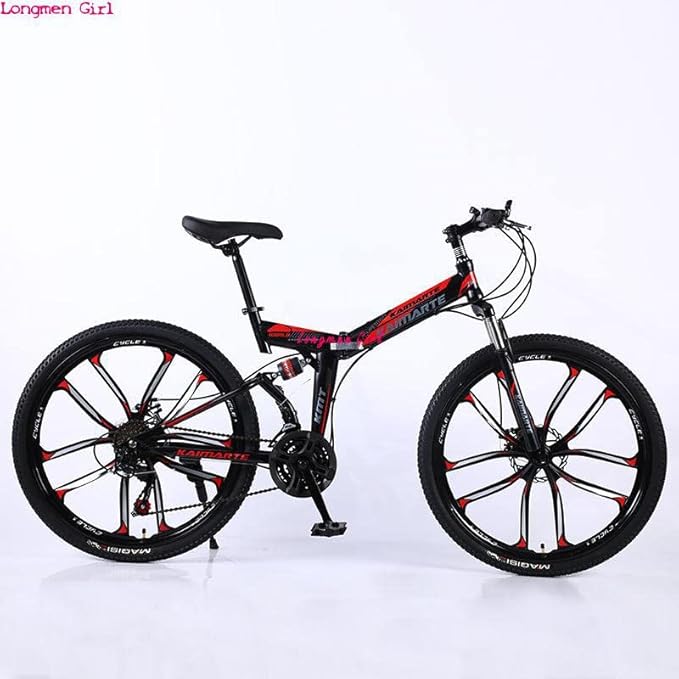 Adults Road s Racing Bicycle Foldable Bicycle Mountain for Men and Women 26/24 Inch Steel 21/24/27 Speed Bicycles